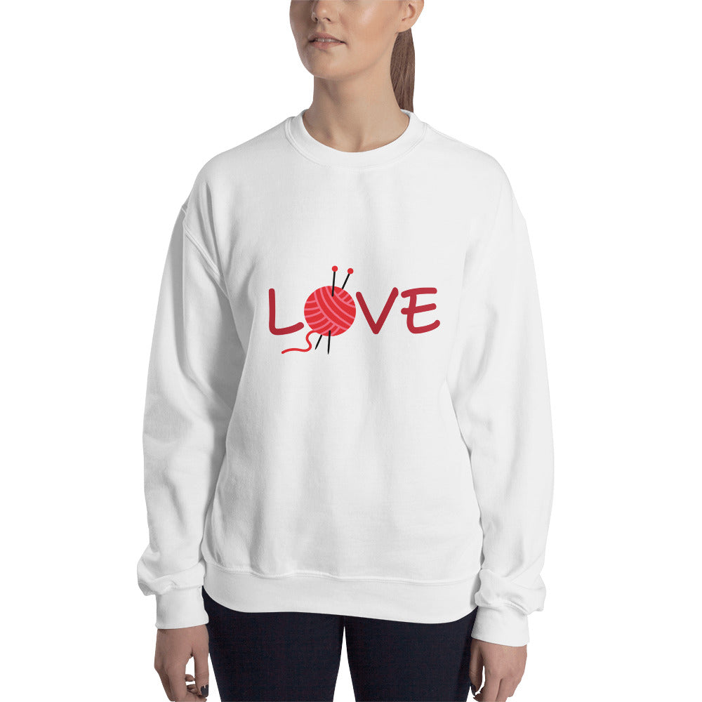 Love Knitting Unisex Sweatshirt