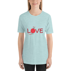 Love Knitting Short-Sleeve Unisex T-Shirt