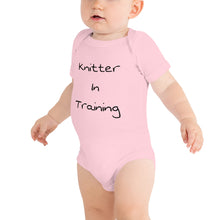 Load image into Gallery viewer, Knitter in Training Short Sleeve Onesie