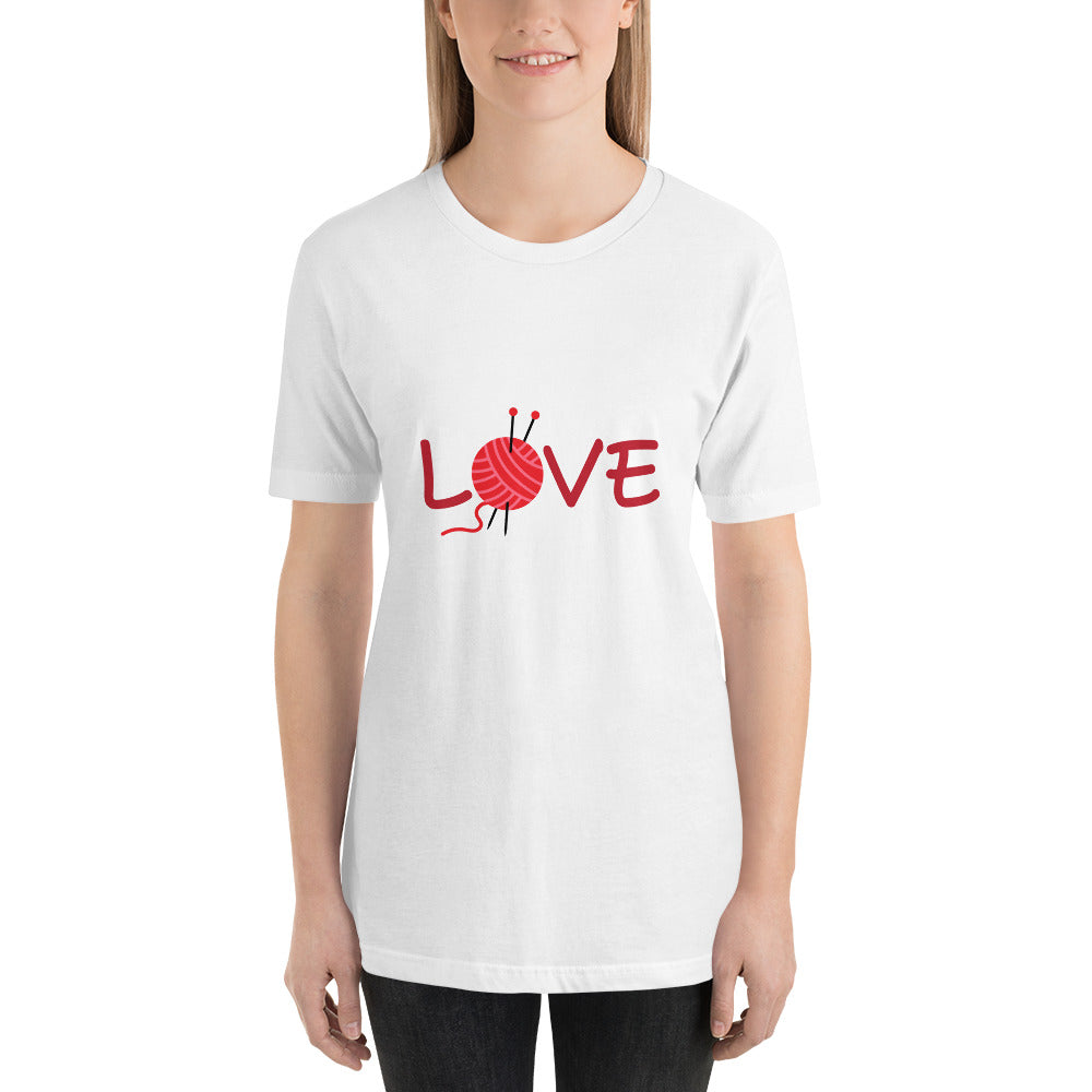 Love Knitting Short-Sleeve Unisex T-Shirt