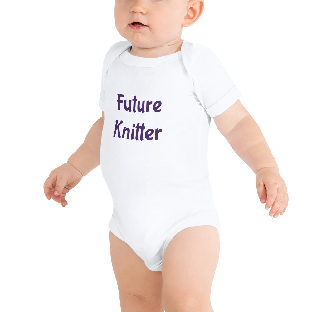 Future Knitter Short Sleeve Onesie