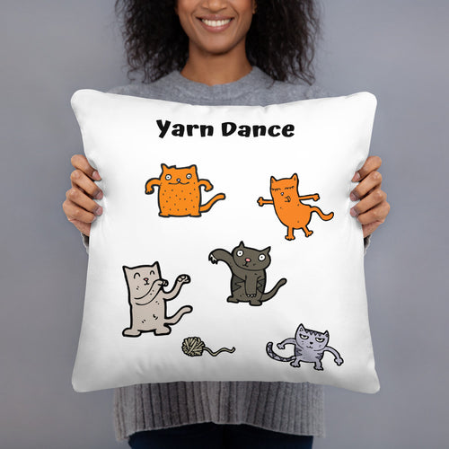 Yarn Dance Throw Pillow