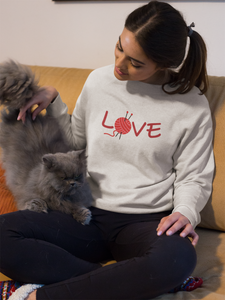 Love Knitting Unisex Sweatshirt